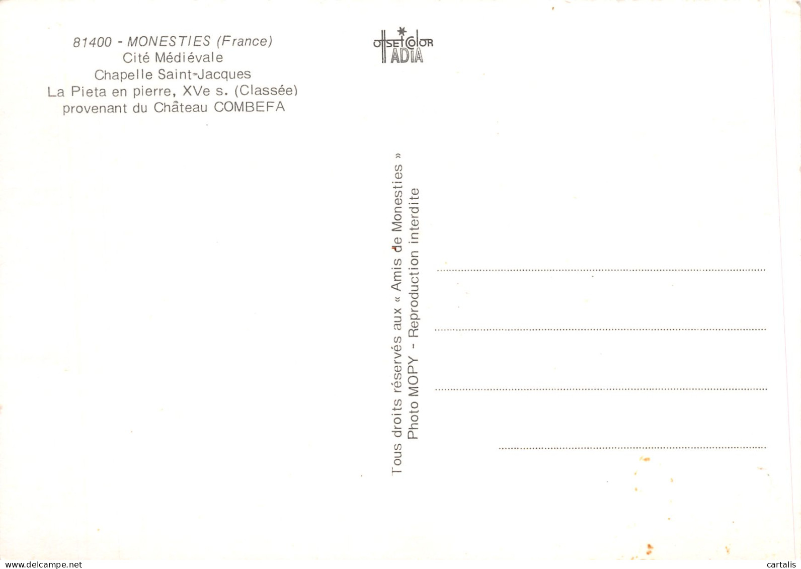 81-MONESTIES-N°3706-B/0085 - Monesties