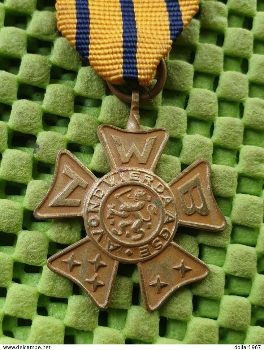 Medaile   :  Brons Avondvierdaagse N.W.B, Nijmegen  -  Original Foto  !!  Medallion  Dutch - Sonstige & Ohne Zuordnung