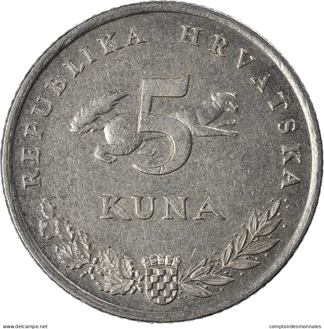 Monnaie, Croatie, 5 Kuna - Croatie