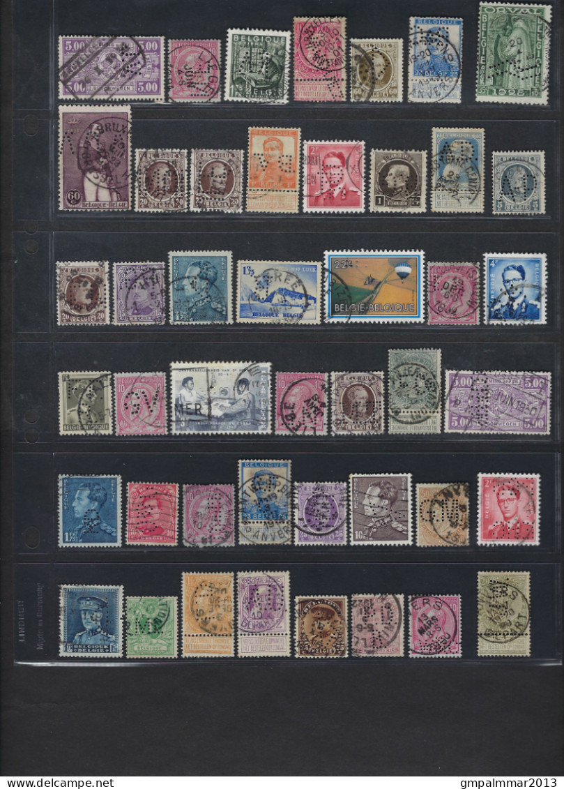 PERFIN Lot Van 45 Zegels NIET NAGEZIEN / UNCHECKED ; Details En Staat Zie 2 Scans ! LOT 276 - Unclassified