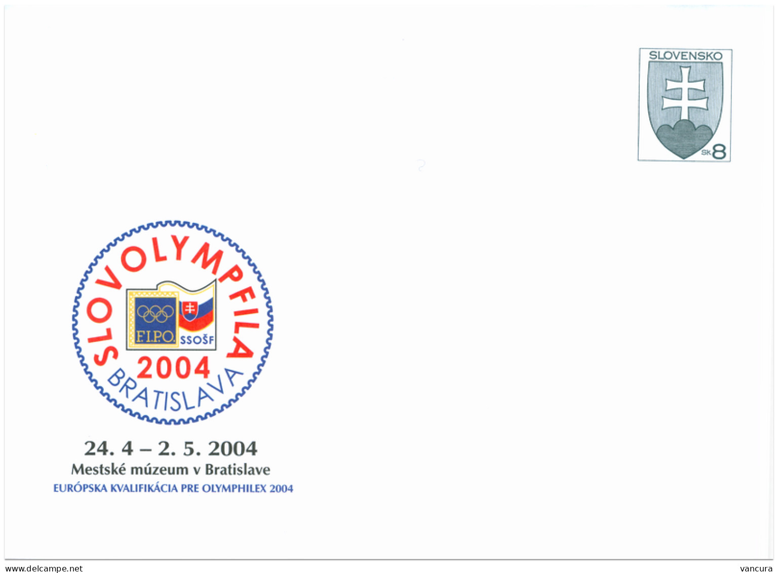 COB 64 Slovakia SLOVOLYMPFILA 2004 - Covers