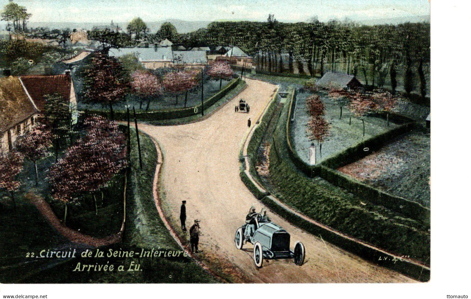 22. Circuit De La Seine-Inferieure  -  Arrivée A Eu  - CPA - Grand Prix / F1