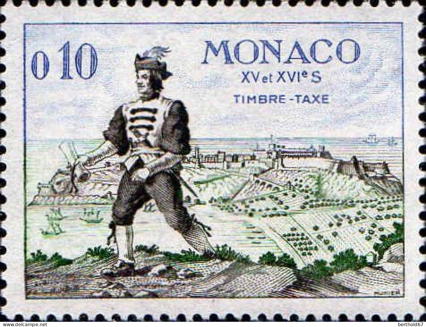 Monaco Taxe N** Yv:59 Mi:62 Porteur De Message - Segnatasse