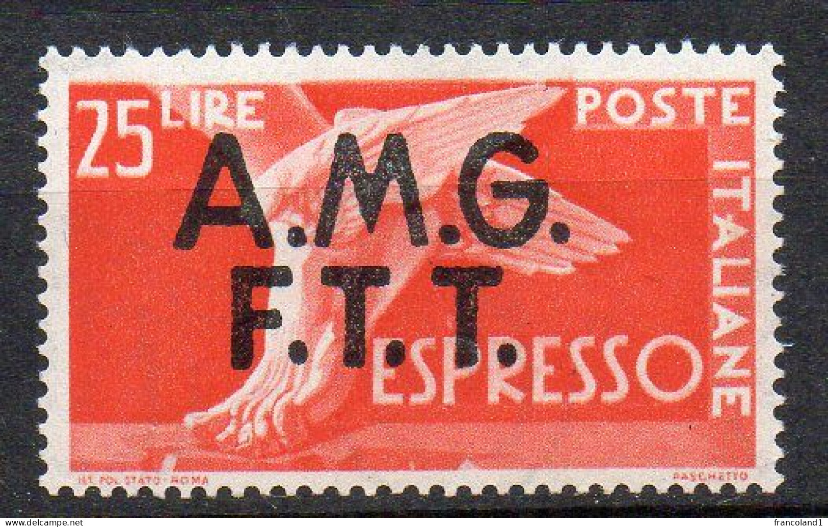 1947 Trieste A - Espresso N 2 Nuovo MLH* Sassone 75 Euro - Poste Exprèsse