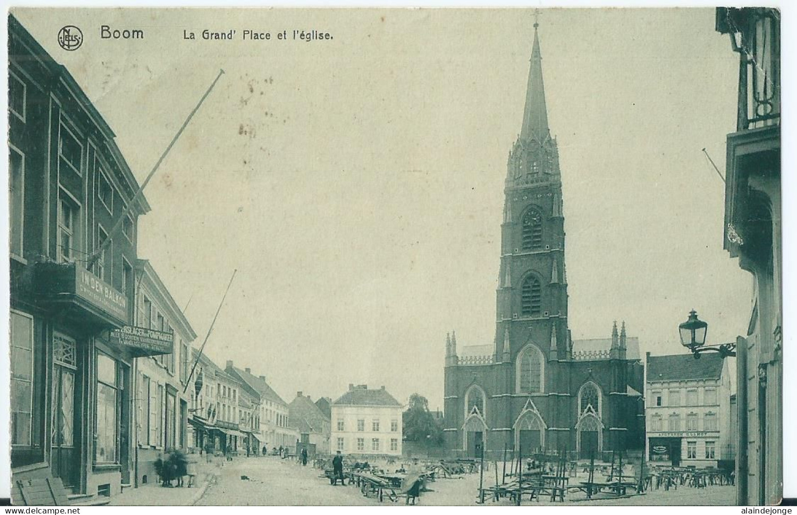 Boom - La Grand Place Et L'Eglise - 1909 - Boom