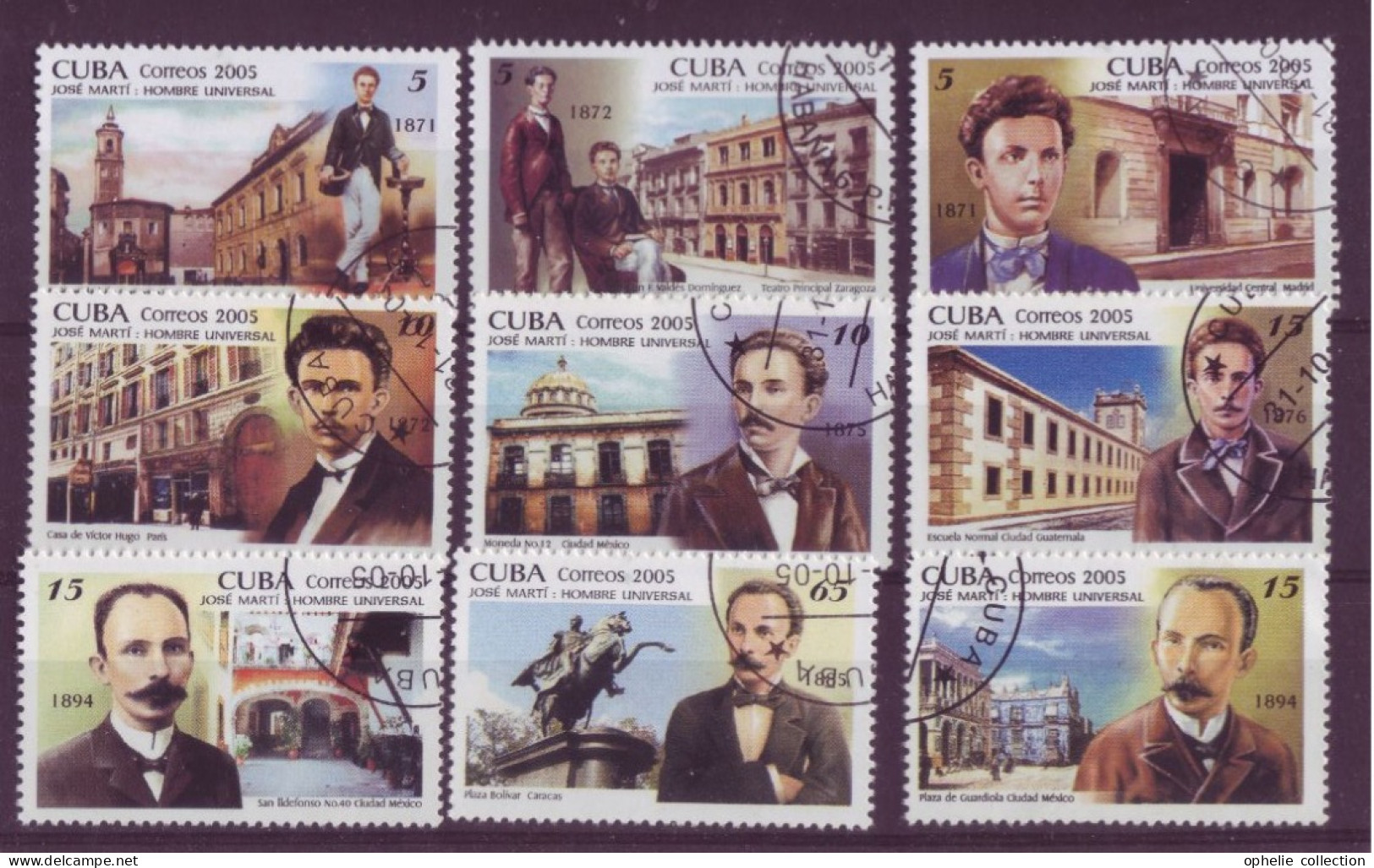 Amérique - Cuba - 2005 - Jose Marti Hombre Universal - 9  Timbres Différents - 6923 - Sonstige & Ohne Zuordnung