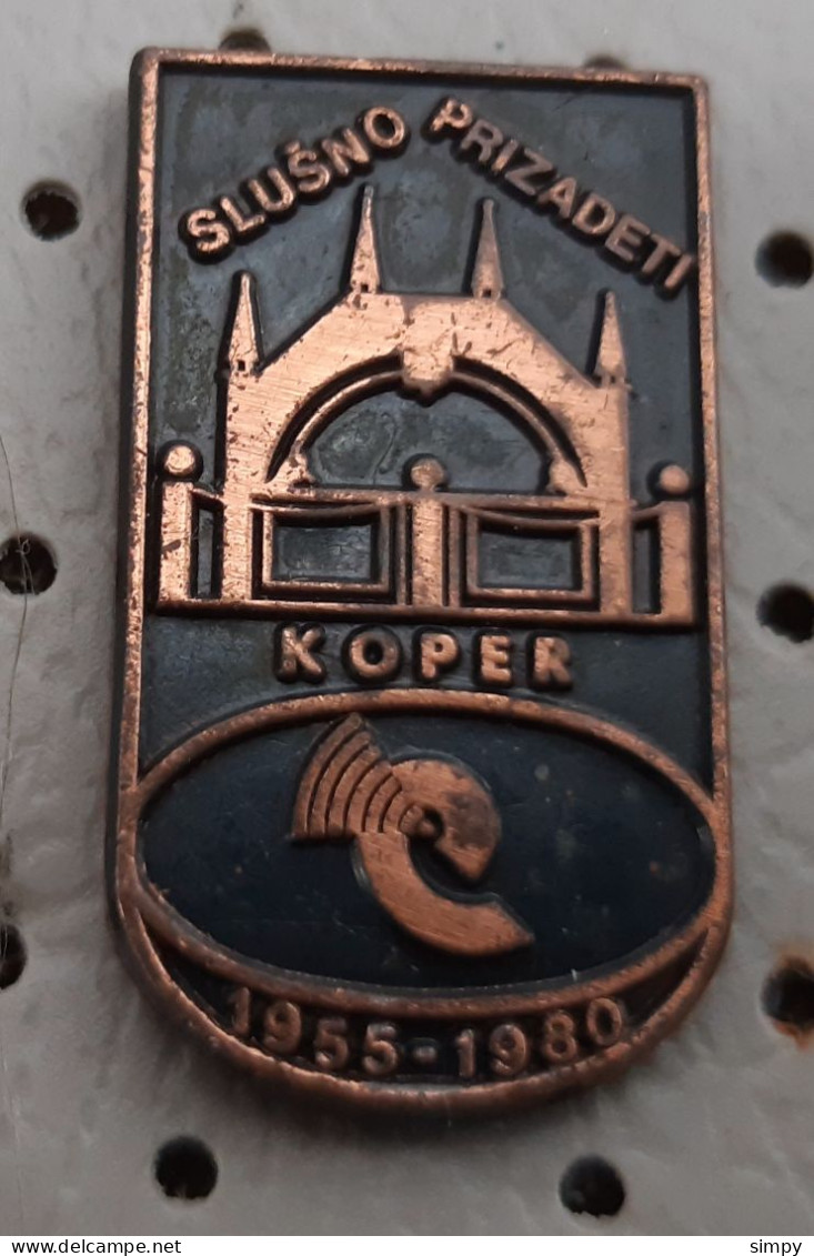 Association Of The Hearing Impaired Of Koper 1955/1980 Deaf Slovenia Pin - Medical