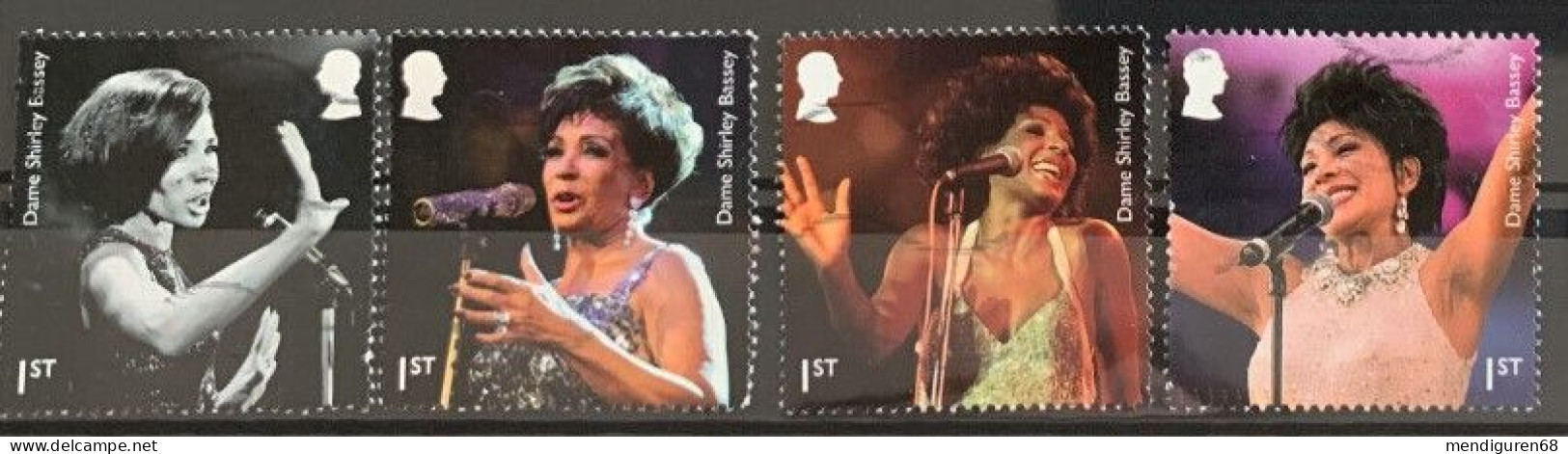 GROSSBRITANNIEN GRANDE BRETAGNE GB 2023 SHIRLEY BASSEY SET 4V USED SG 5070-3 MI 5291-4 YT 5682-5 SN 4421-4 - Used Stamps