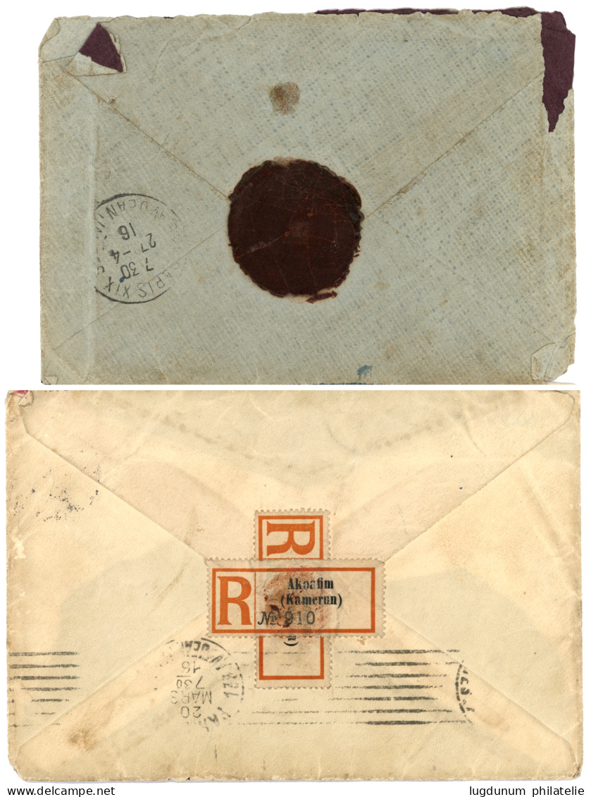 CAMEROUN : 1916 CORPS EXP. DU CAMEROUN + NO STAMPS AVAILABLE / ON ACTIVE SERVICE + Etiquette De RECOMMANDATION Km 244 Su - Other & Unclassified