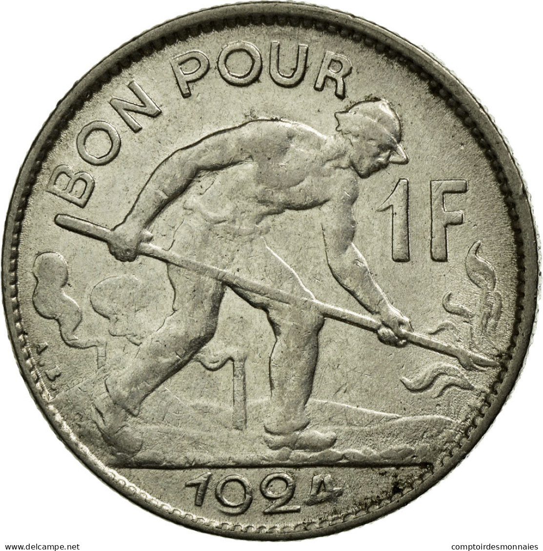 Monnaie, Luxembourg, Charlotte, Franc, 1924, TTB, Nickel, KM:35 - Luxembourg