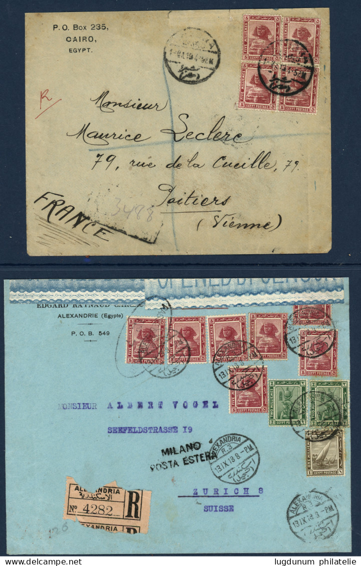 EGYPT - PICTORIALS Issues : Lot Of 23 Covers (Wreck Ship RUSSIE, VAPORE D' ALESSANDRIA , Censors ..... See Web. Vf. - Altri & Non Classificati