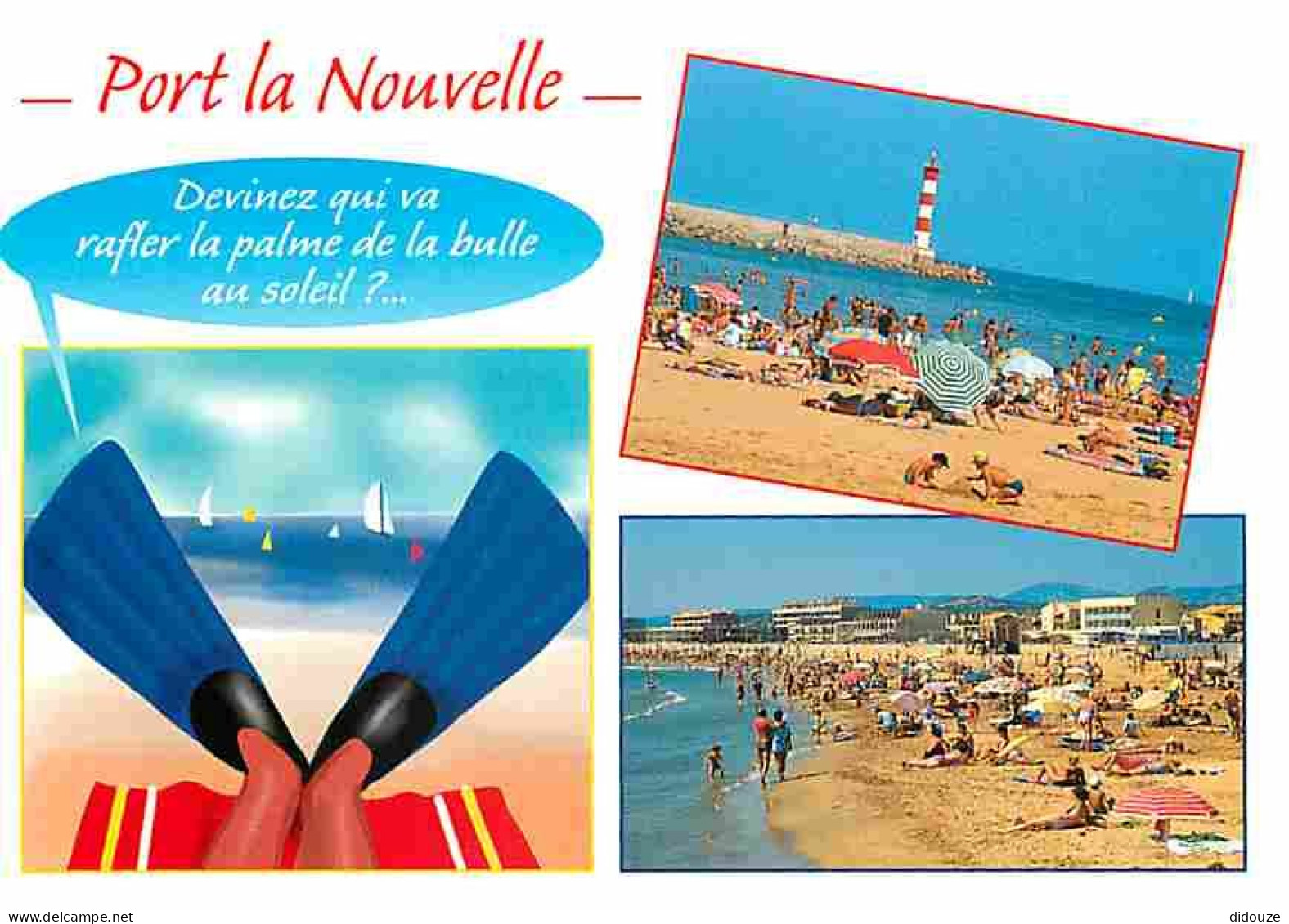 11 - Port La Nouvelle - Multivues - Scènes De Plage - CPM - Voir Scans Recto-Verso - Port La Nouvelle