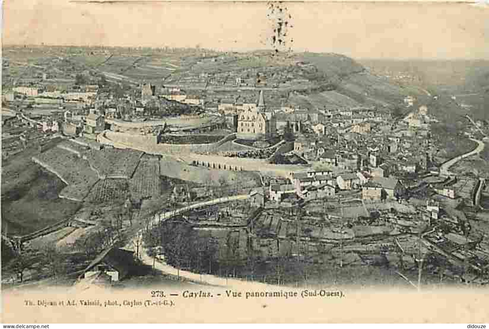 82 - Caylus - Vue Panoramique  - CPA - Voir Scans Recto-Verso - Caylus