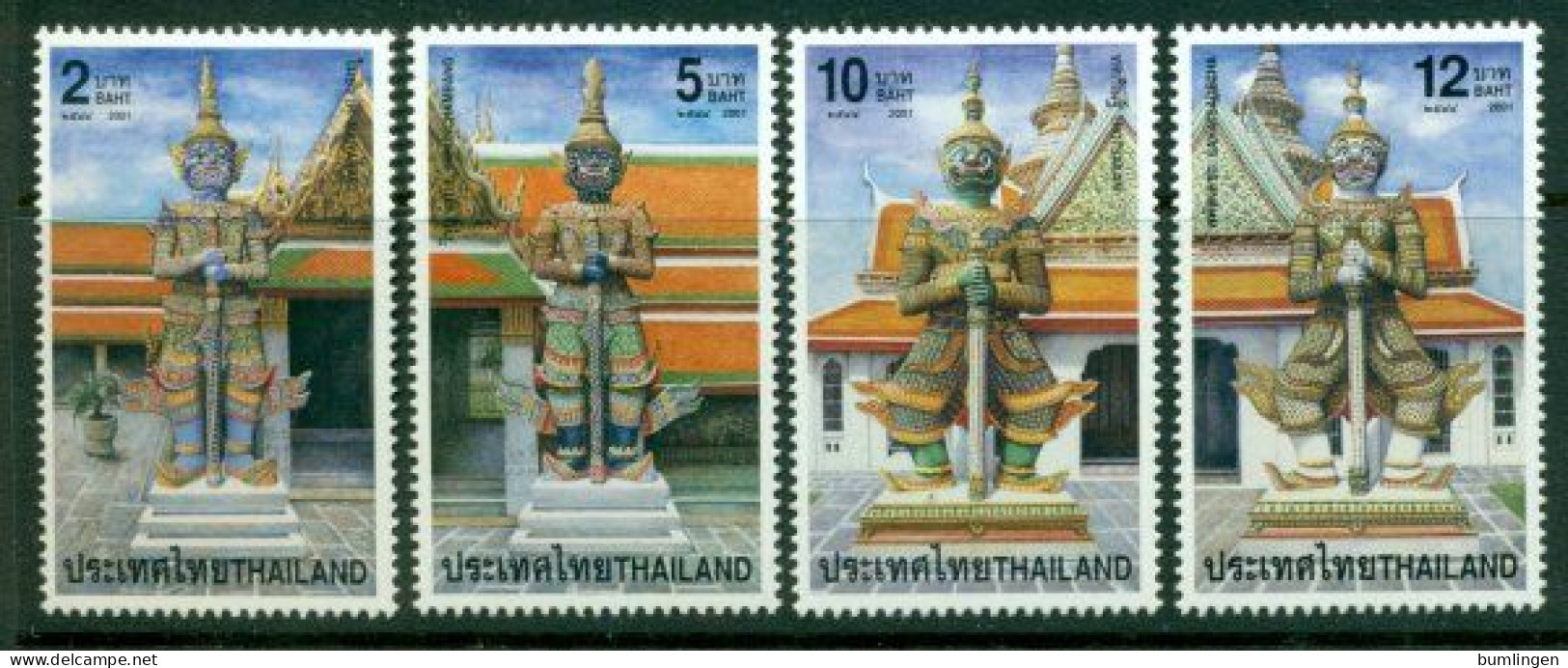 THAILAND 2001 Mi 2081-84A** Buddhistic Demons [B782] - Boeddhisme