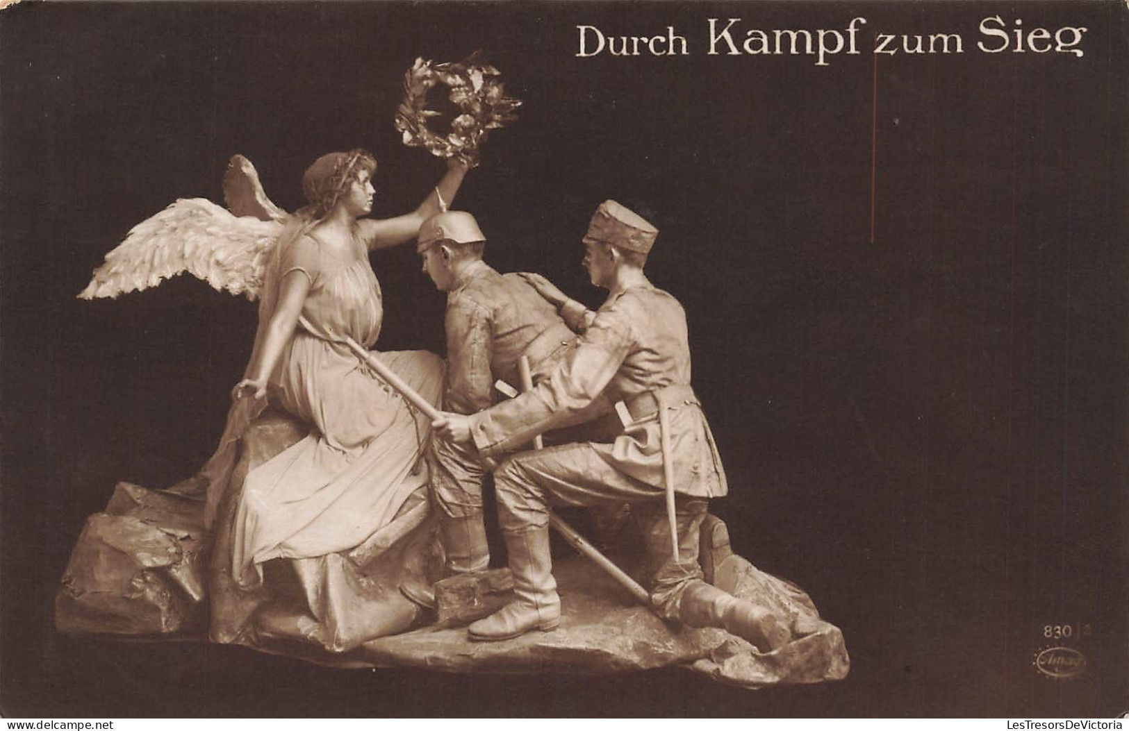 MILITARIA - Durch Kampf Zum Sieg - Monuments Aux Morts - Statues - Ange - Soldats - Carte Postale Ancienne - War Memorials