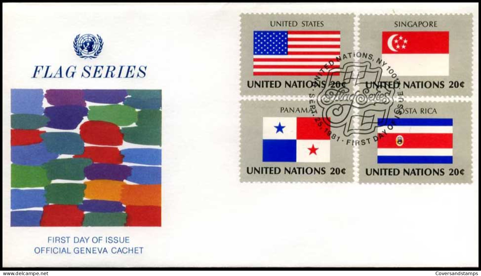 UNO - FDC - Flag Series                                  - Autres & Non Classés