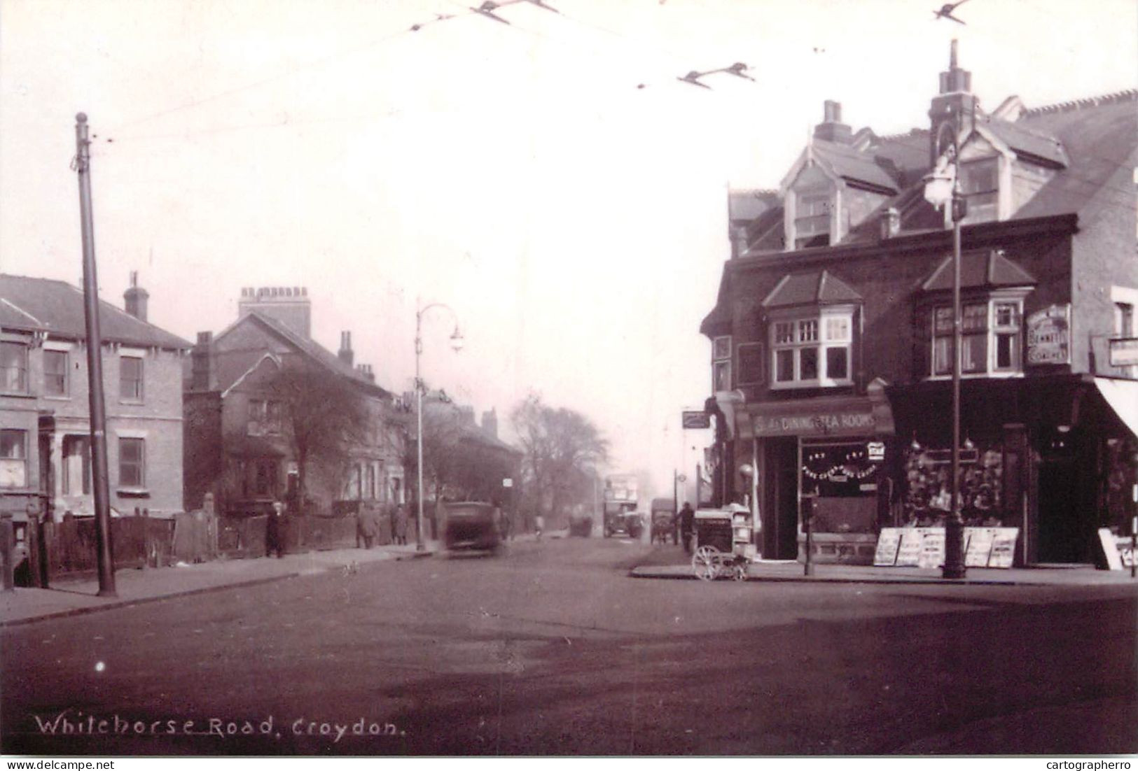 South London Croydon Continental Size 10 X 14 Cm Repro Photo Croydon Whitehorse Road - Europe