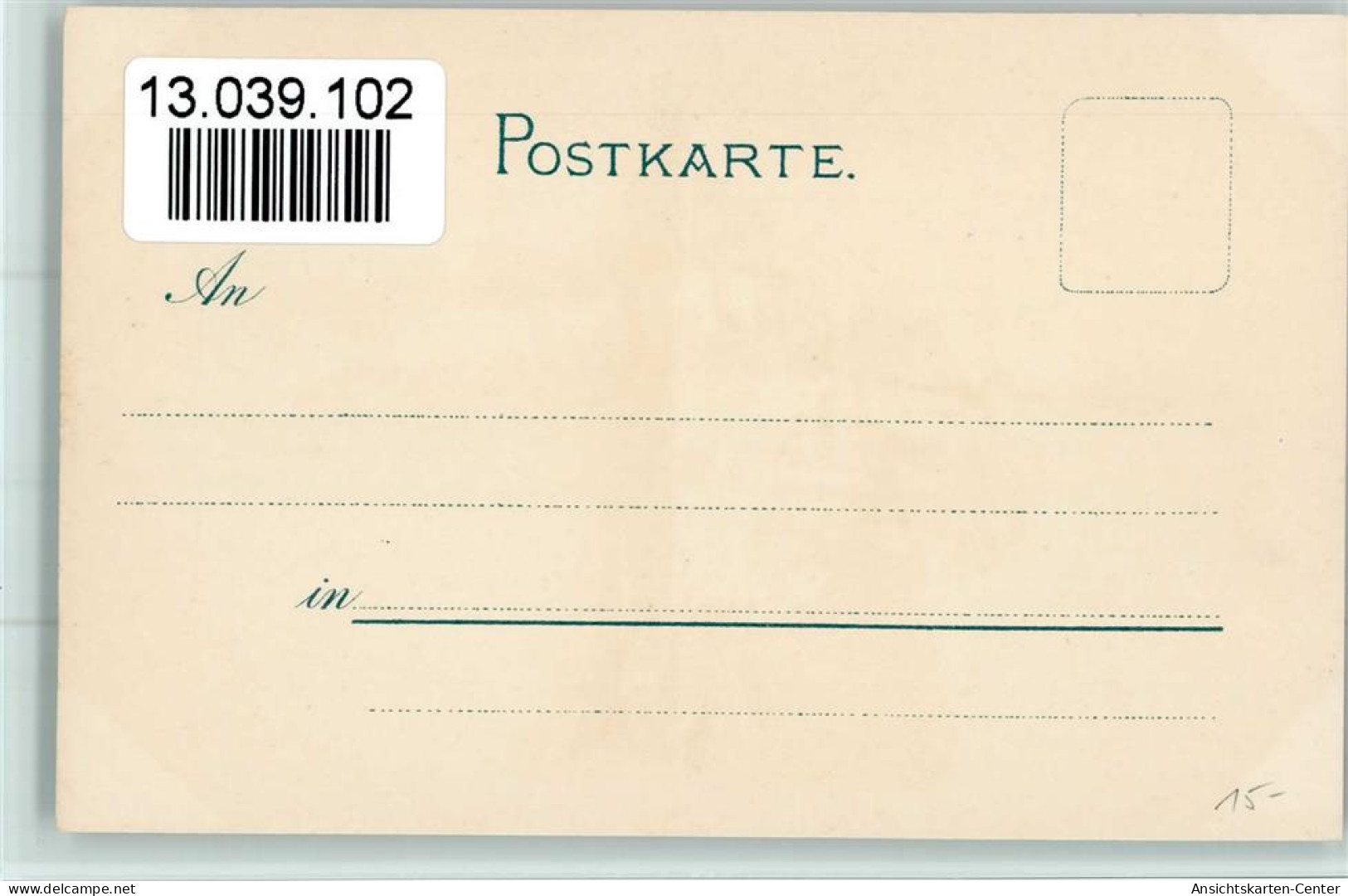 13039102 - Bohrdt Hans S.M. Aviso Greif Unter - Bohrdt, Hans