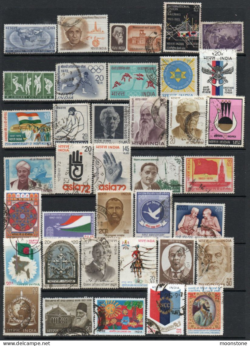 India 1970-9 Collection Of Used Stamps (291 Inc. A Few Mint Values), SG Cat. Value £130+, SG Various - Collections, Lots & Series