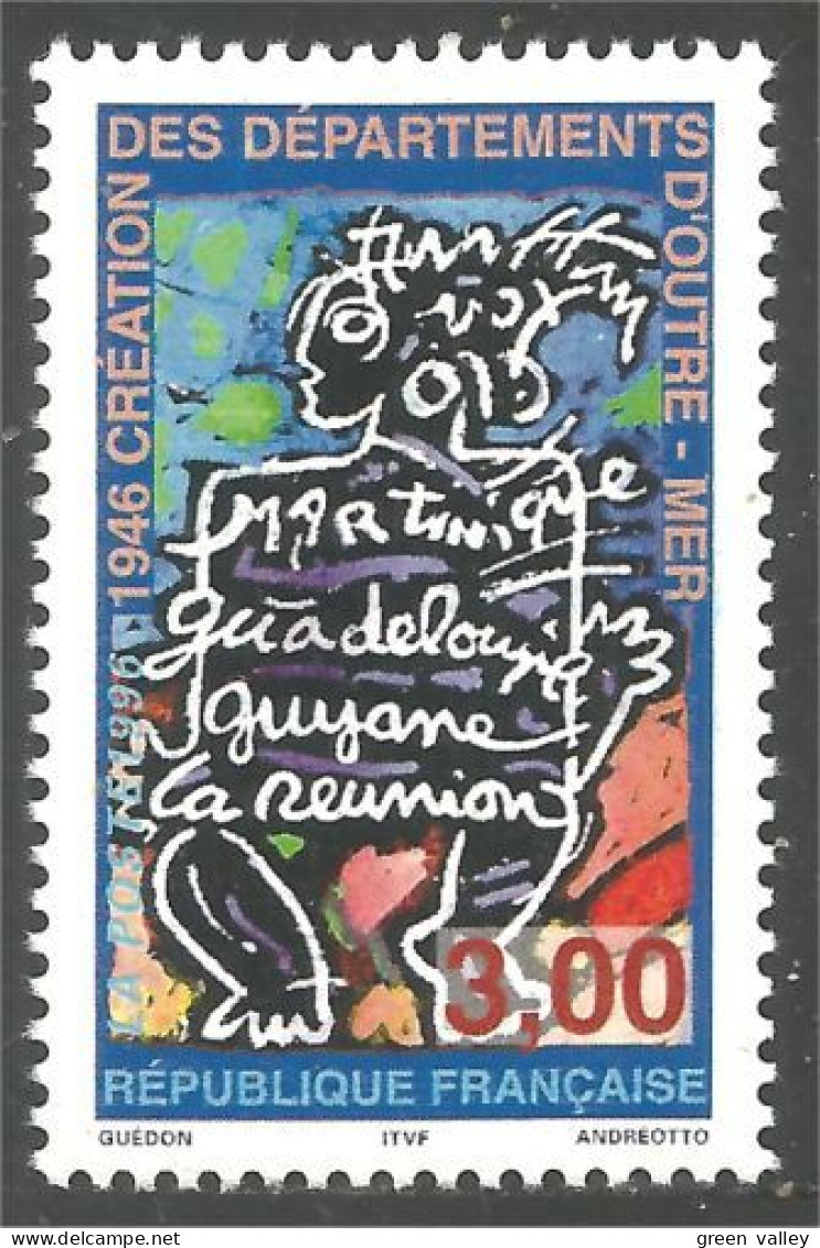 360 France Yv 3036 Overseas Départements Outre-mer Gravure MNH ** Neuf SC (3036-1b) - Gravures