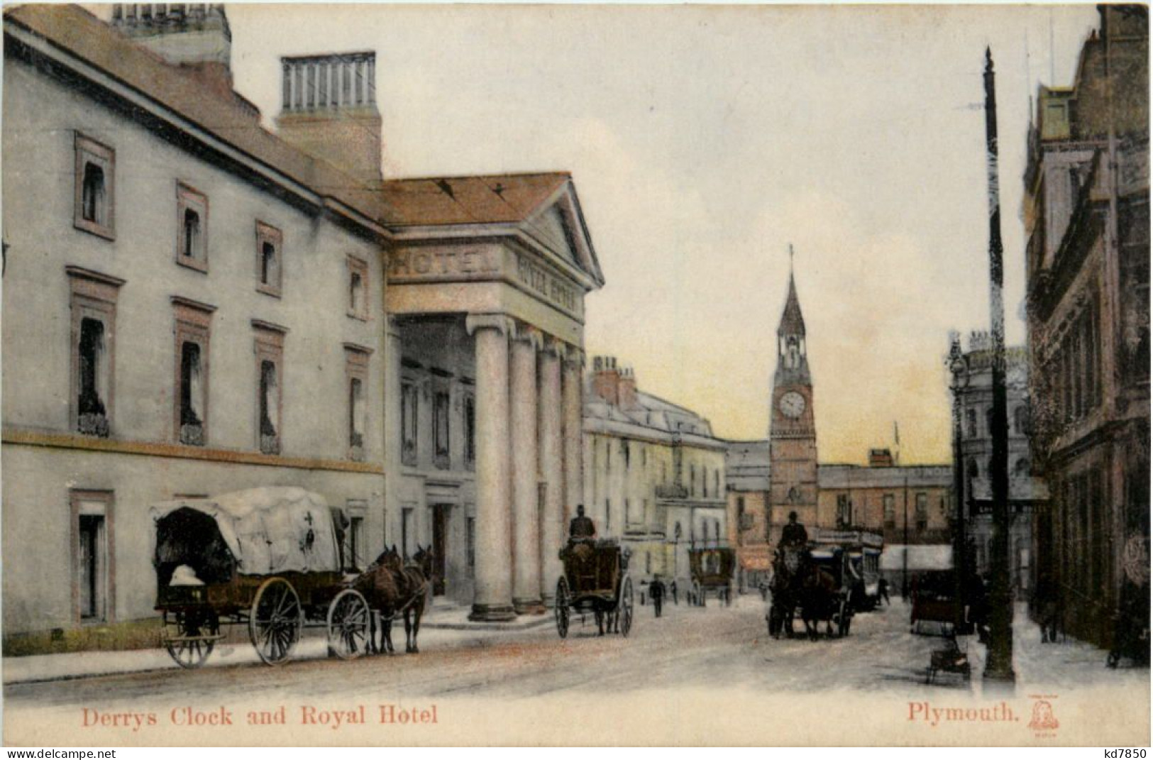 Plymouth - Derrys Clock And Royal Hotel - Plymouth