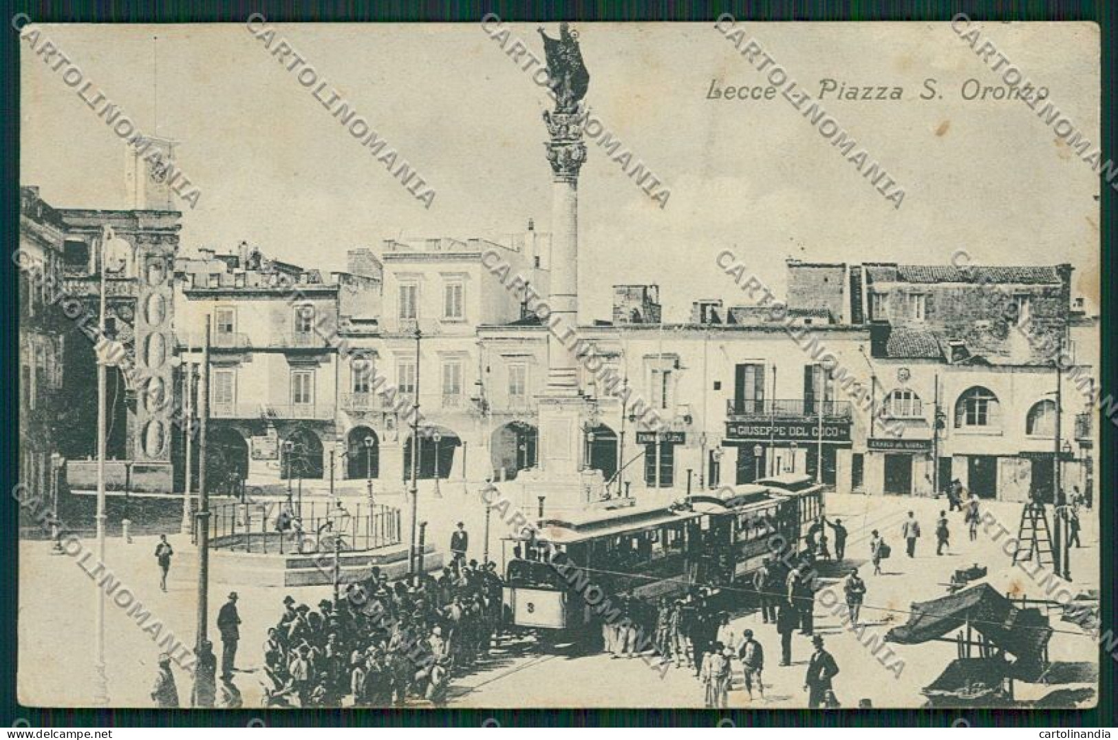 Lecce Città Tram PIEGHINA Cartolina EE5714 - Lecce