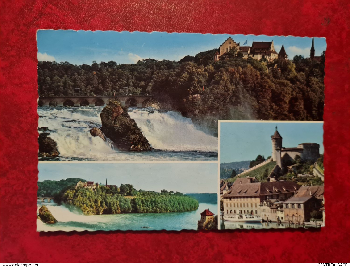 CARTE RHEINFALL BEI NEUHAUSEN SCHLOSSLI WORTH SCHLOSS LAUFEN - Neuhausen Am Rheinfall