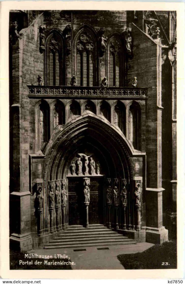 Mühlhausen I.Thür., Portal Der Marienkirche - Mühlhausen