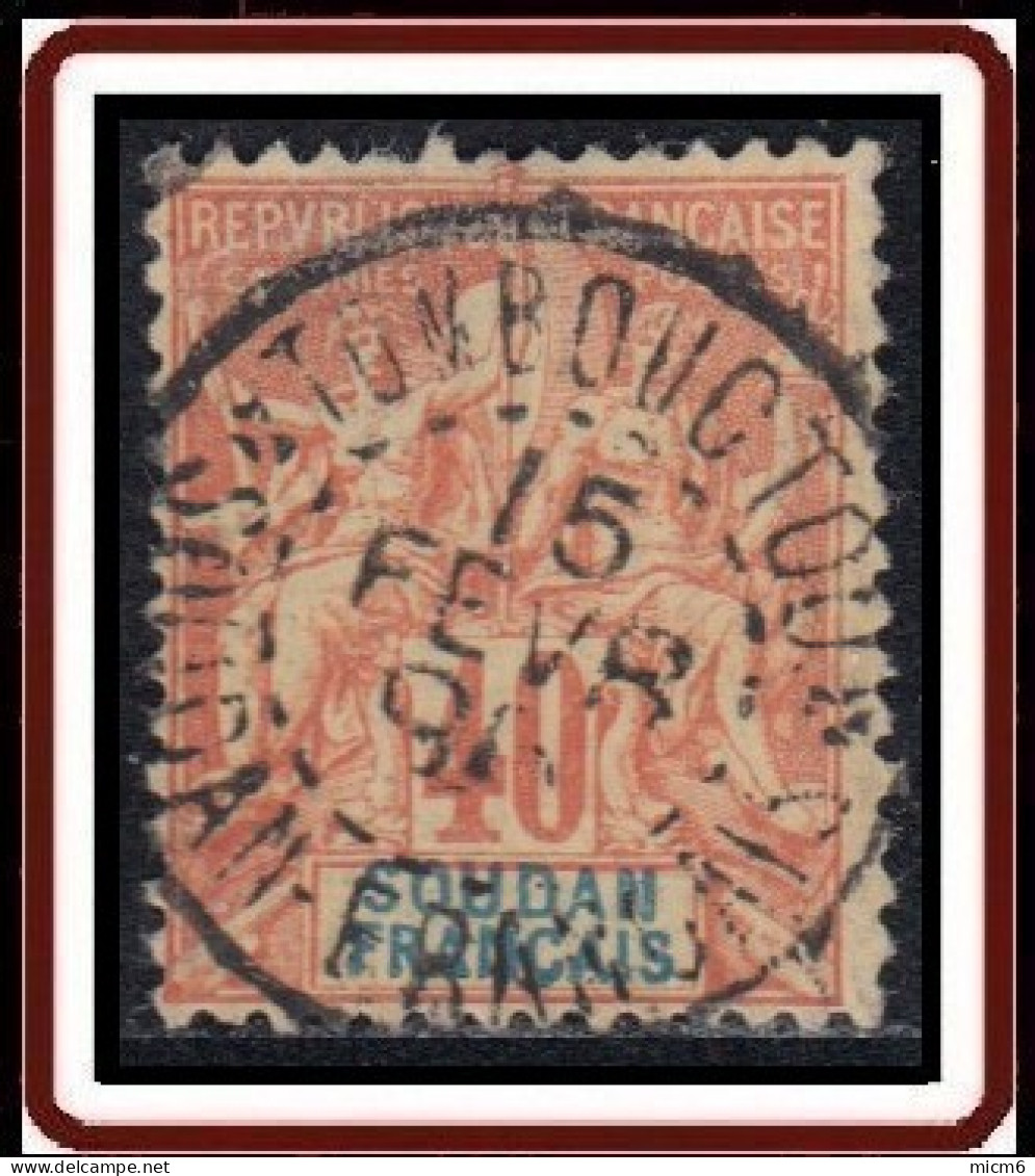 Soudan Français 1894-1900 - Tombouctou / Soudan Français Sur N° 12 (YT) N° 12 (AM). Oblitération De 1896. - Oblitérés