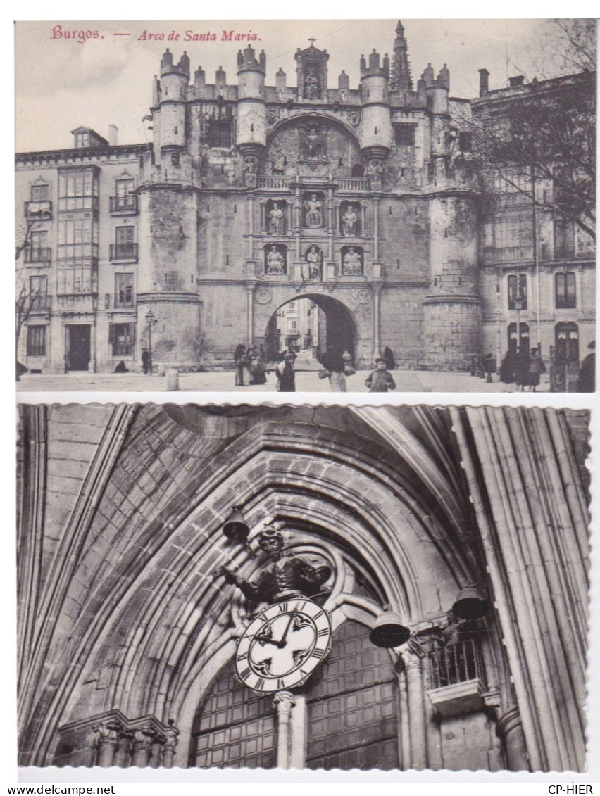 ESPAGNE - SPAIN - ESPAÑA -  BURGOS - CATHEDRAL  EL PAPA MOSCAS  - ARCO DE SANTA MARIA ET GOBE MOUCHES - Burgos