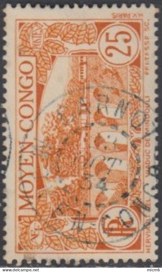 Moyen Congo - Carnot Sur N° 120 (YT) N° 120 (AM). Oblitération De 1934. - Andere & Zonder Classificatie