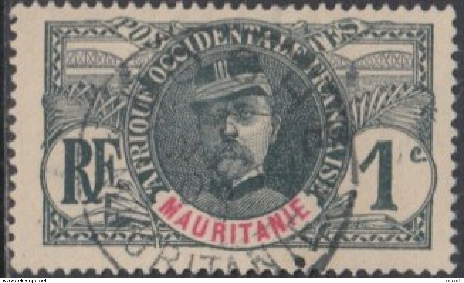 Mauritanie 1906-1912 - Boghe Sur N° 1 (YT) N° 1 (AM). Oblitération De 1908. - Used Stamps