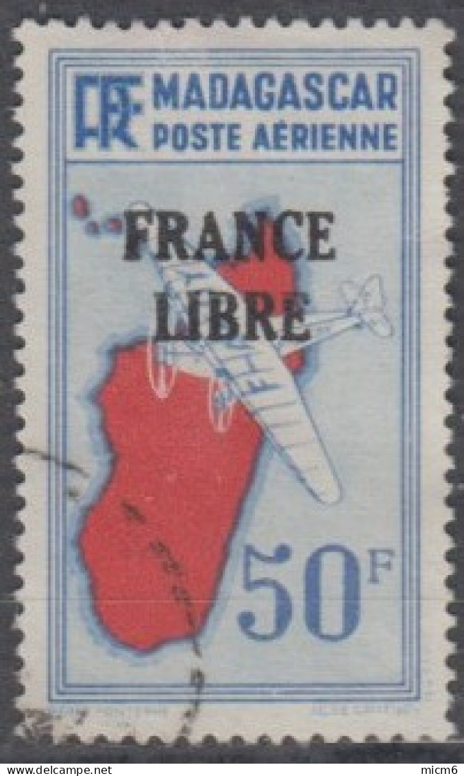 Madagascar 1940-1960 - Poste Aérienne N° 51 (YT) N° 53 (AM) Oblitéré. - Luftpost