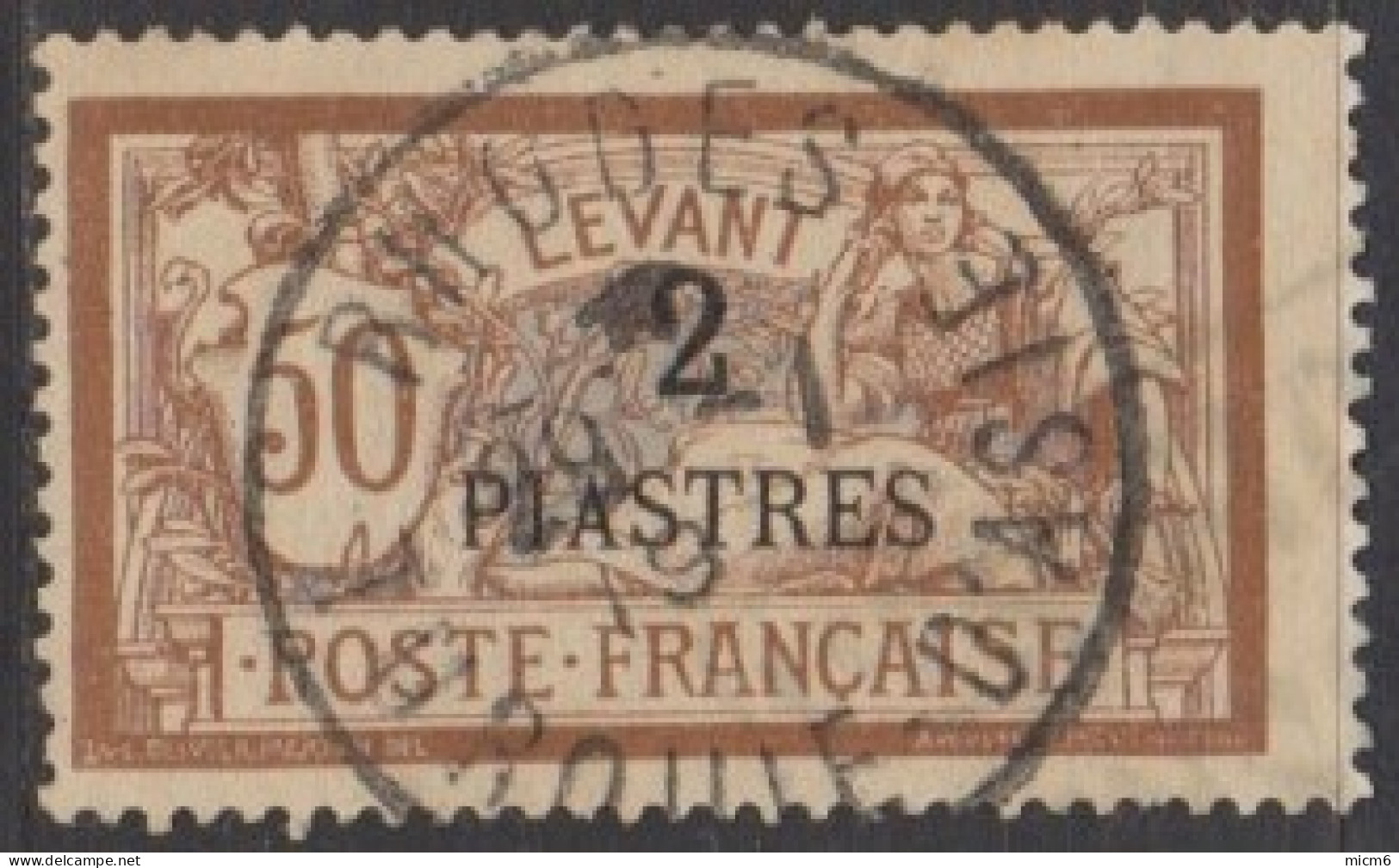 Levant Bureaux Français 1902-1922 - Rhodes Sur N° 20 (YT) N° 20 (AM). Oblitération De 1919. - Autres & Non Classés