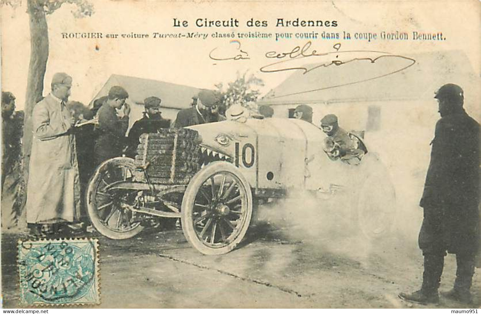 08 AUTOMOBILE- LE CIRCUIT DES ARDENNES - Salleron Sur Voiture Mors.Classé Second Pour Courir Dans La CoupeGordon Bennett - Rally Racing