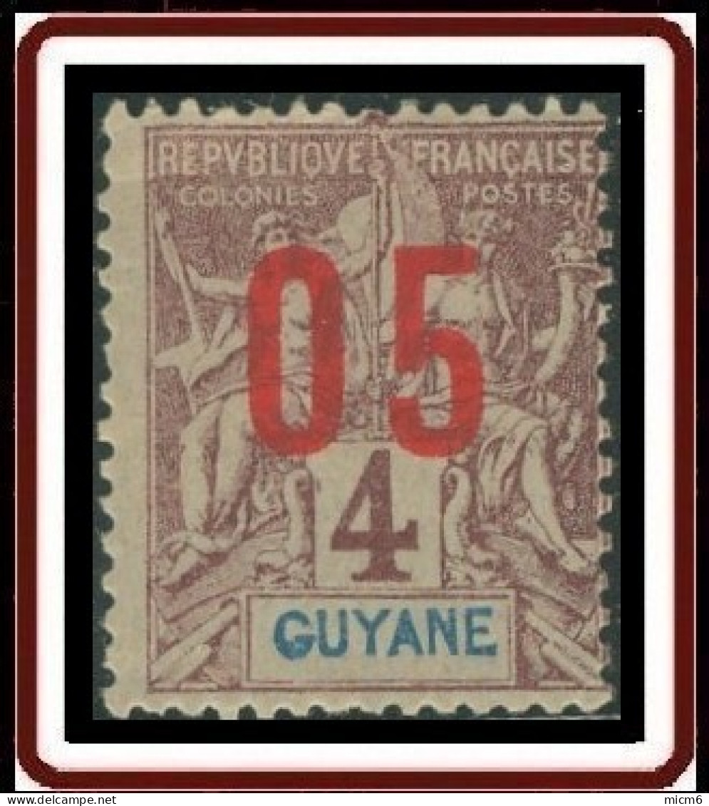 Guyane Française 1886-1915 - N° 67A (YT) N° 67a (AM) Neuf *. - Ungebraucht