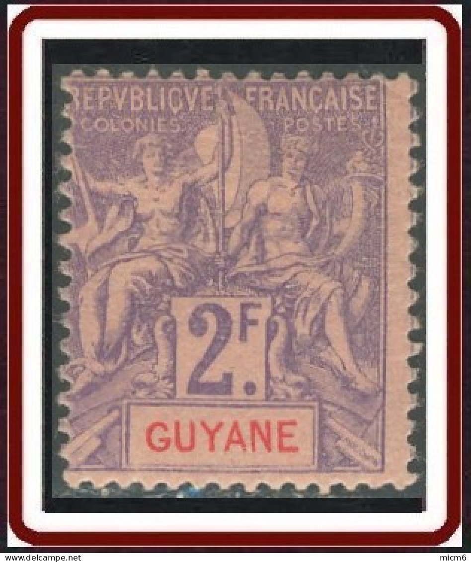 Guyane Française 1886-1915 - N° 48 (YT) N° 48 (AM) Neuf *. - Nuevos