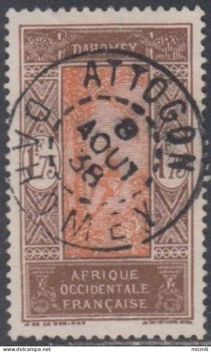 Dahomey 1912-1944 - Attogon Sur N° 96 (YT) N° 95 (AM). Oblitération De 1938. - Other & Unclassified