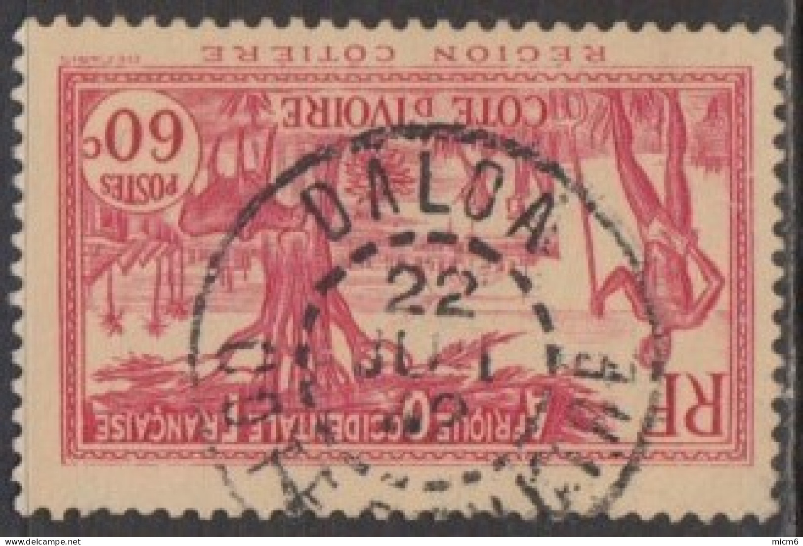 Côte D'Ivoire 1913-1944 - Daloa Sur N° 154 (YT) N° 164 (AM). Oblitération De 1942. - Other & Unclassified