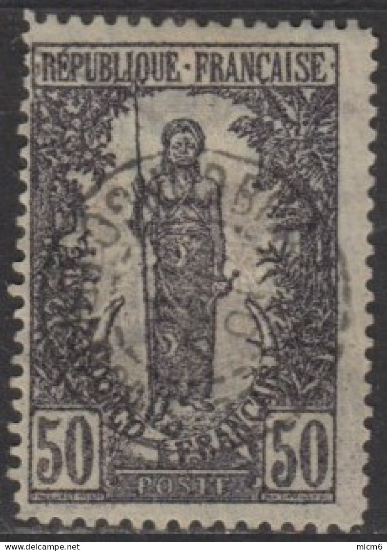Congo Français 1892-1900 - N° 37 (YT) N° 37 (AM) Oblitéré. - Gebraucht