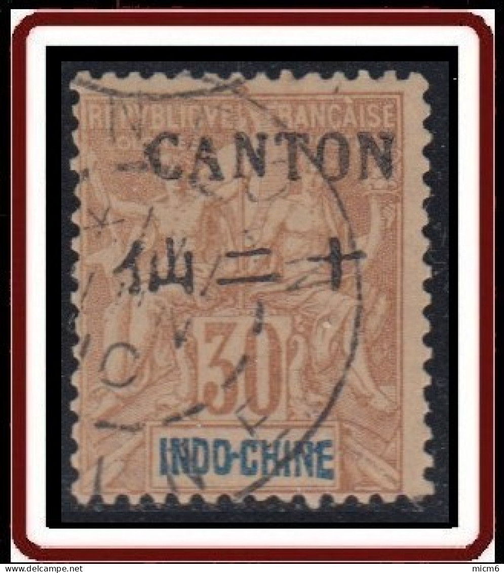 Canton - Bureau Indochinois - N° 26 (YT) N° 26 (AM) Oblitéré. - Used Stamps