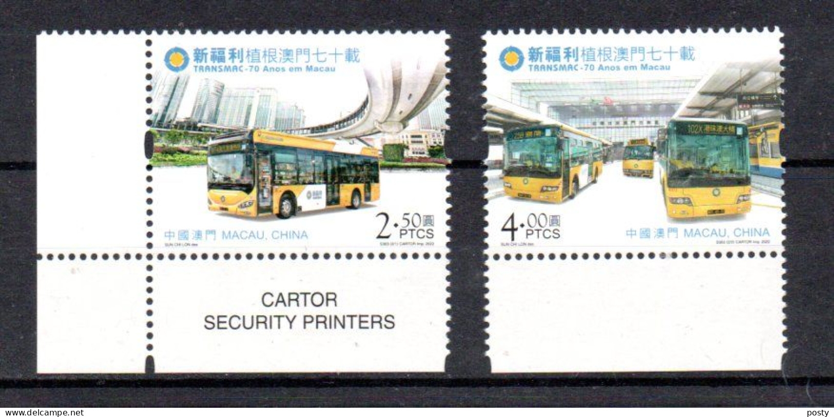 MACAO - MACAU - 2022 - AUTOCAR - AUTOBUS - BUS - TRANSMAC - TRANSPORT - TRANSPORTATION - - Unused Stamps