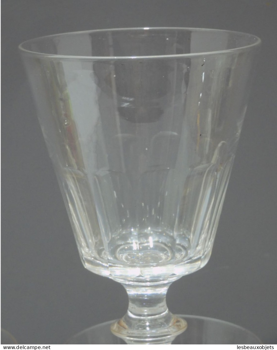 -6 VERRES A EAU CRISTAL LOUIS PHILIPPE XIXe CATON SAINT LOUIS déco TABLE     E