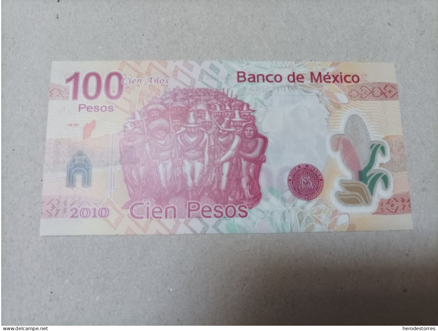 Billete De México De 100 Pesos, Año 2010, Serie A, Nº Bajo, UNC - Mexico