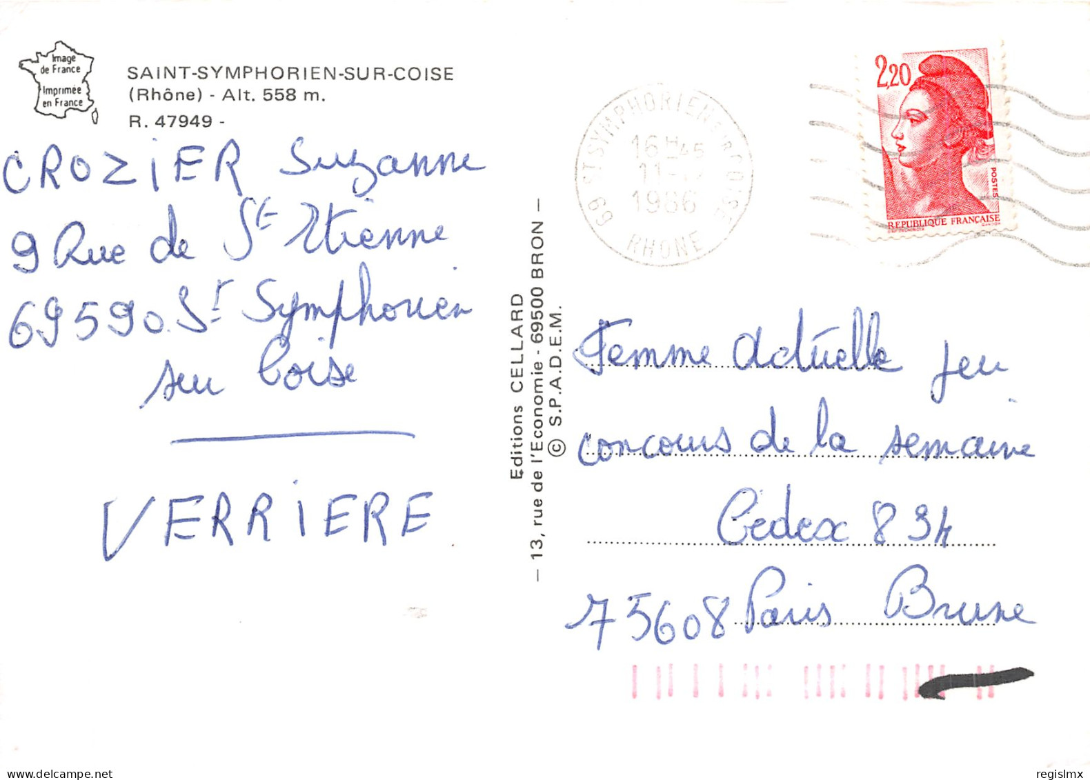 69-SAINT SYMPHORIEN SUR COISE-N°T2199-A/0249 - Saint-Symphorien-sur-Coise