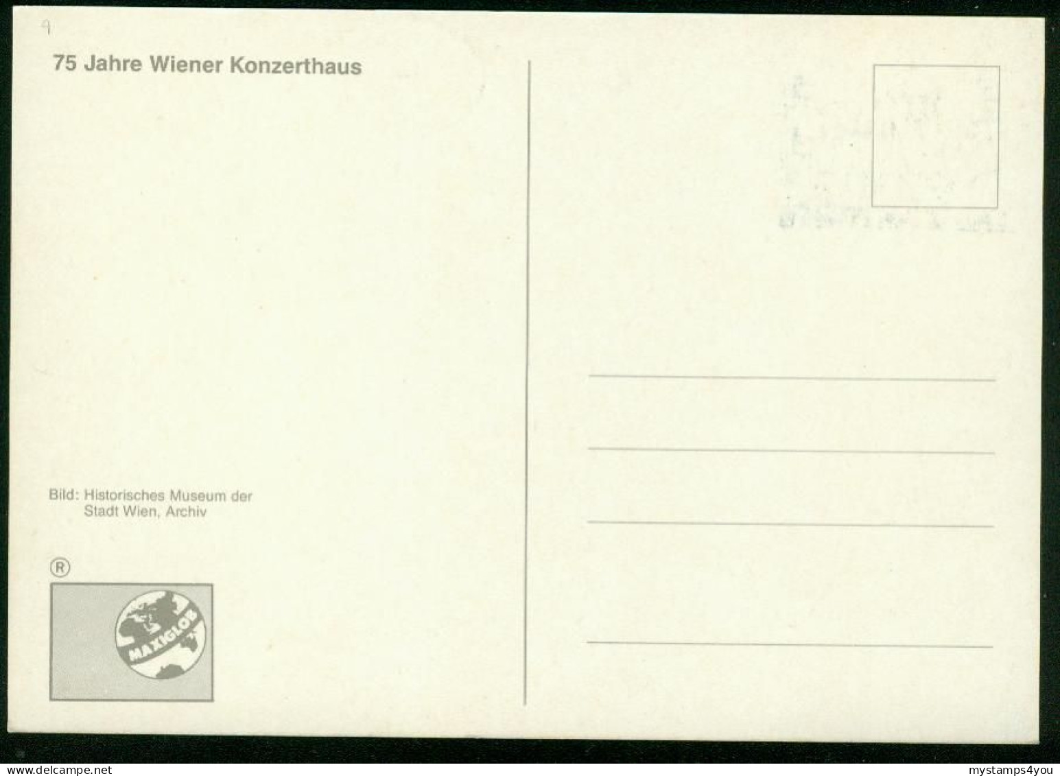 Mk Austria Maximum Card 1988 MiNr 1937 | 75th Anniv Of Vienna Concert Hall #max-0018 - Cartoline Maximum