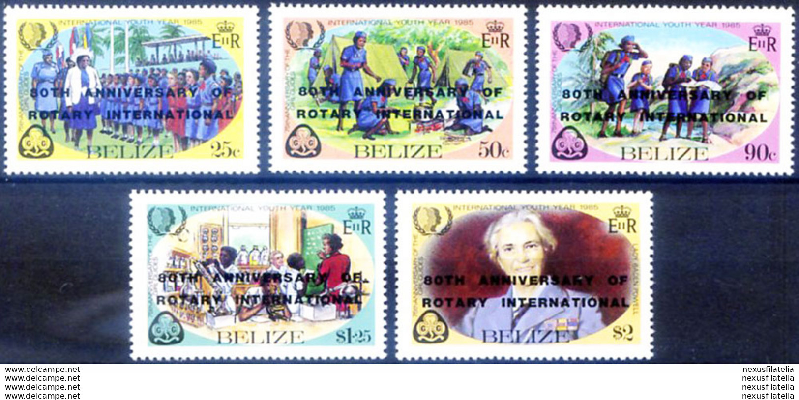 Rotary 1985. - Belize (1973-...)