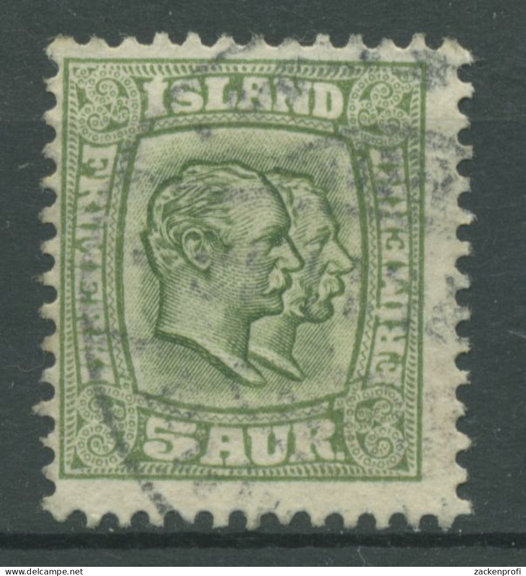 Island 1907/1908 König Christian IX. Und König Frederik VIII. 51 Gestempelt - Used Stamps