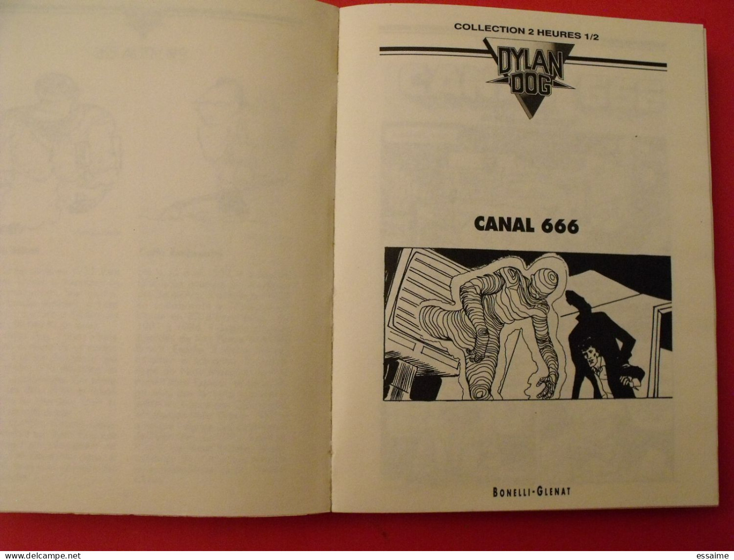 Album Dylan Dog. Canal 666. Glénat Collection 2 Heures 1/2. 1994 - Dylan Dog