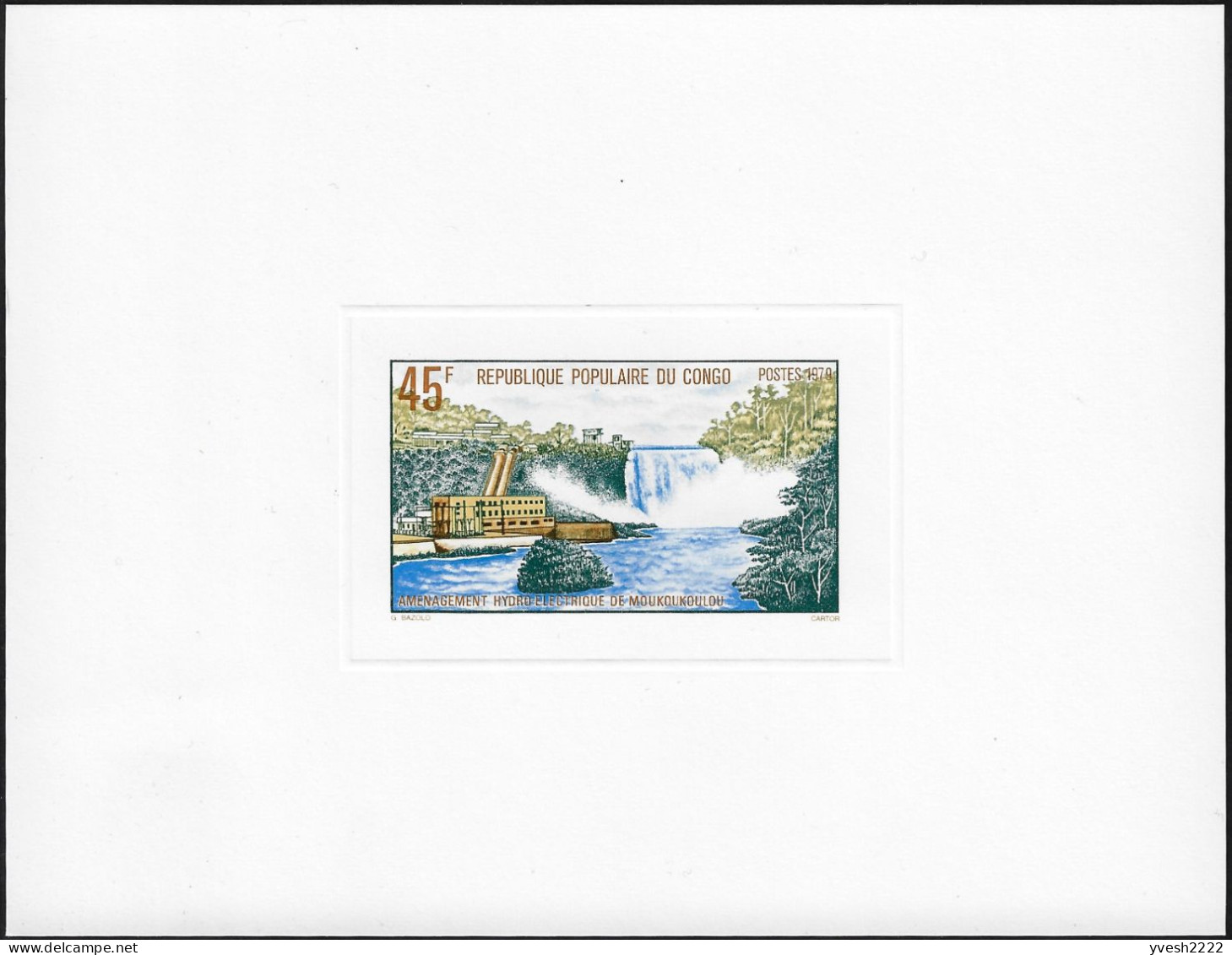 Congo Brazza 1979 Y&T558 Et 559, Feuillets De Luxe. Aménagement Hydroélectrique Du Barrage De Moukoukoulou - Wasser